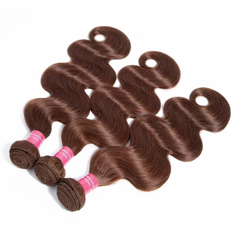 Hair Extensions | Brazillian Body Wave Hair Color 4 Brazilian Peruvian Indian Human Hair Extensions Brazilian Body Wave Virgin Hair Weave Bundles Hair Extensions Hair Extensions