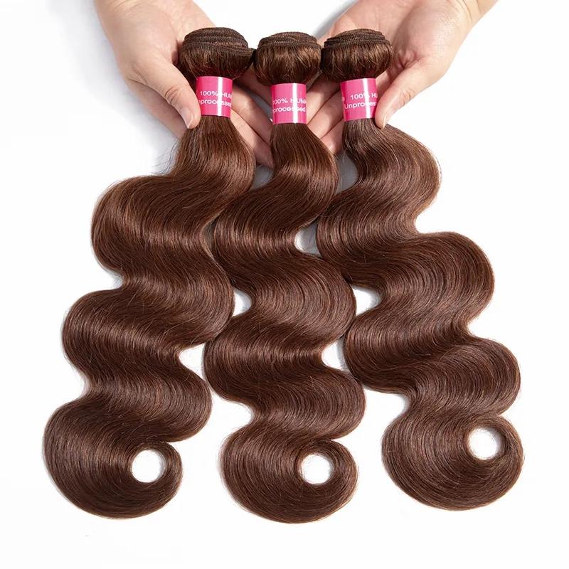 Hair Extensions | Brazillian Body Wave Hair Color 4 Brazilian Peruvian Indian Human Hair Extensions Brazilian Body Wave Virgin Hair Weave Bundles Hair Extensions Hair Extensions