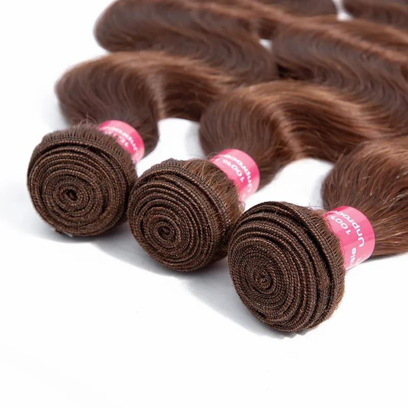 Hair Extensions | Brazillian Body Wave Hair Color 4 Brazilian Peruvian Indian Human Hair Extensions Brazilian Body Wave Virgin Hair Weave Bundles Hair Extensions Hair Extensions