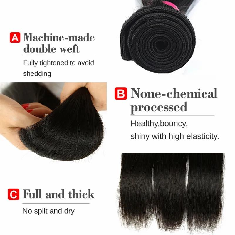 Hair Extensions | Mink Brazilian Body Wave Virgin Hair Unprocessed Human Hair Extensions Brazilian Straight Hair Weave Bundles Hair Extensions Hair Extensions