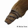 Hair Extensions | New Products Pu Hair Wefts 100% Natural Human Hair Bundles Straight Invisible Light Weight Hair Extensions For Women 50G/Piece 100G/Lot Double Drawn Hairpiece Hair Extensions Hair Extensions