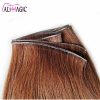 Hair Extensions | New Products Pu Hair Wefts 100% Natural Human Hair Bundles Straight Invisible Light Weight Hair Extensions For Women 50G/Piece 100G/Lot Double Drawn Hairpiece Hair Extensions Hair Extensions