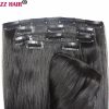 Hair Extensions | Zzhair 16″-32″ 8Pcs Set Clips In/On 100% Brazilian Remy Human Hair Extension Full Head 100G 120G 140G Natural Straight Hair Extensions Hair Extensions