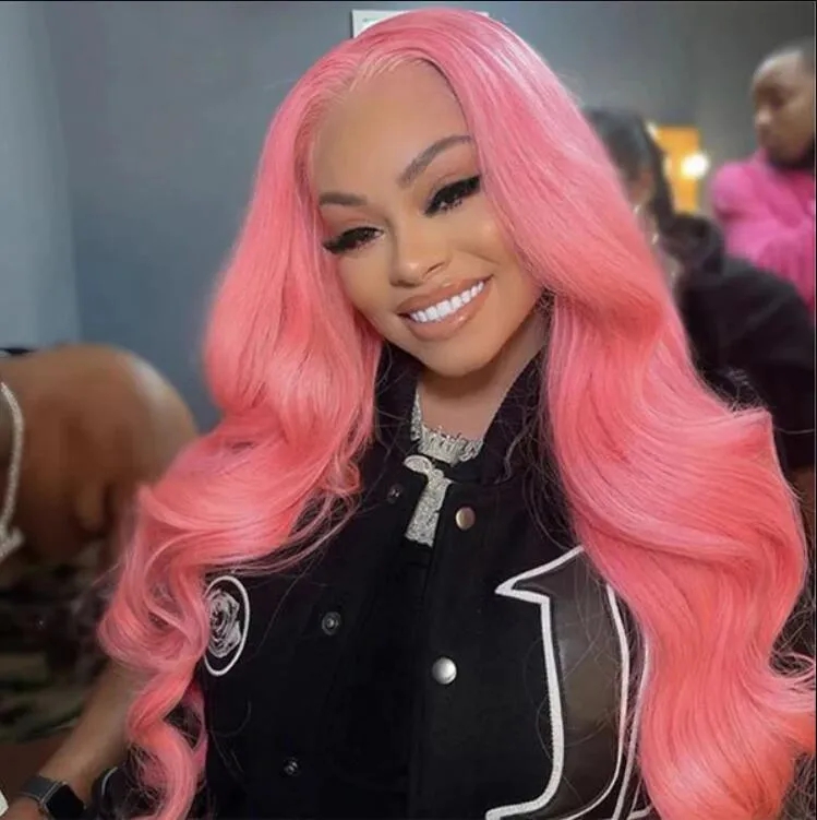 Hair Wigs | 13X4 Hd Lace Front Wig Human Hair Full Lace Wigs Part Hot Pink Color Brazilian Body Peruvian Straight 10-30Inch For Women Hair Wigs Hair Wigs