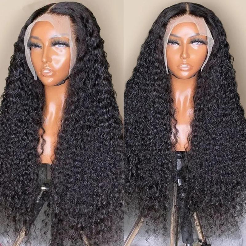 Hair Wigs | 13X4 Loose Deep Wave Brazilian Human Hair Wigs 32 34 Inch Transparent Synthetic Curly Lace Front Wig For Black Women Hair Wigs Auburn