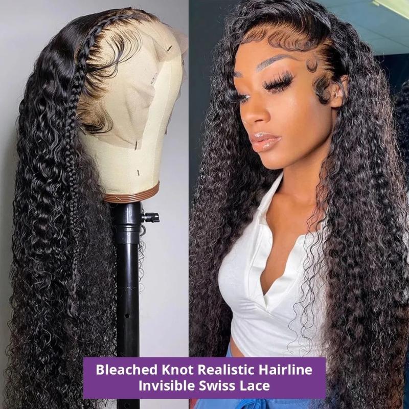 Hair Wigs | 13X4 Loose Deep Wave Brazilian Human Hair Wigs 32 34 Inch Transparent Synthetic Curly Lace Front Wig For Black Women Hair Wigs Auburn