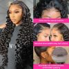 Hair Wigs | 180% Brazilian Deep Wave Lace Front Human Hair Wigs Preplucked 13X4 Hd Lace Frontal Wig Synthetic Curly Wig For Women Hair Wigs 613 blonde