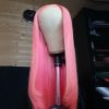 Hair Wigs | 180% Brazilian Pink Lace Front Wig Human Hair Straight Wigs For Women Hd Transparent 13X4 Lace Frontal Wigs Synthetic Preplucked Hair Wigs 613 Blonde Color