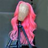 Hair Wigs | 180% Brazilian Pink Lace Front Wig Human Hair Straight Wigs For Women Hd Transparent 13X4 Lace Frontal Wigs Synthetic Preplucked Hair Wigs 613 Blonde Color