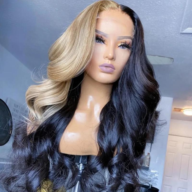 Hair Wigs | 180Density Peruvian Ash Blonde Lace Front Wigs For Women Colored Body Wave Lace Frontal Wig Pre Plucked Synthetic Cosplay Wig Hair Wigs black