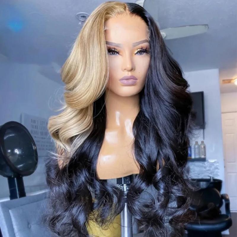 Hair Wigs | 180Density Peruvian Ash Blonde Lace Front Wigs For Women Colored Body Wave Lace Frontal Wig Pre Plucked Synthetic Cosplay Wig Hair Wigs black