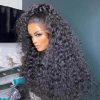 Hair Wigs | 200 Density Natural Black Curly Lace Front Wig Human Hair 13X4 Kinky Curly Lace Frontal Wig Brazilian Transparent Lace Synthetic Wigs Hair Wigs 613 Blonde Color