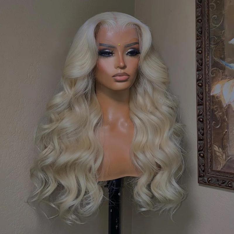 Hair Wigs | 40 Inch 613 Honey Blonde Lace Front Human Hair Wigs Brazilian Body Wave Colored Hd Lace Frontal Wig For Women Synthetic Heat Resistant Hair Wigs 613 Color