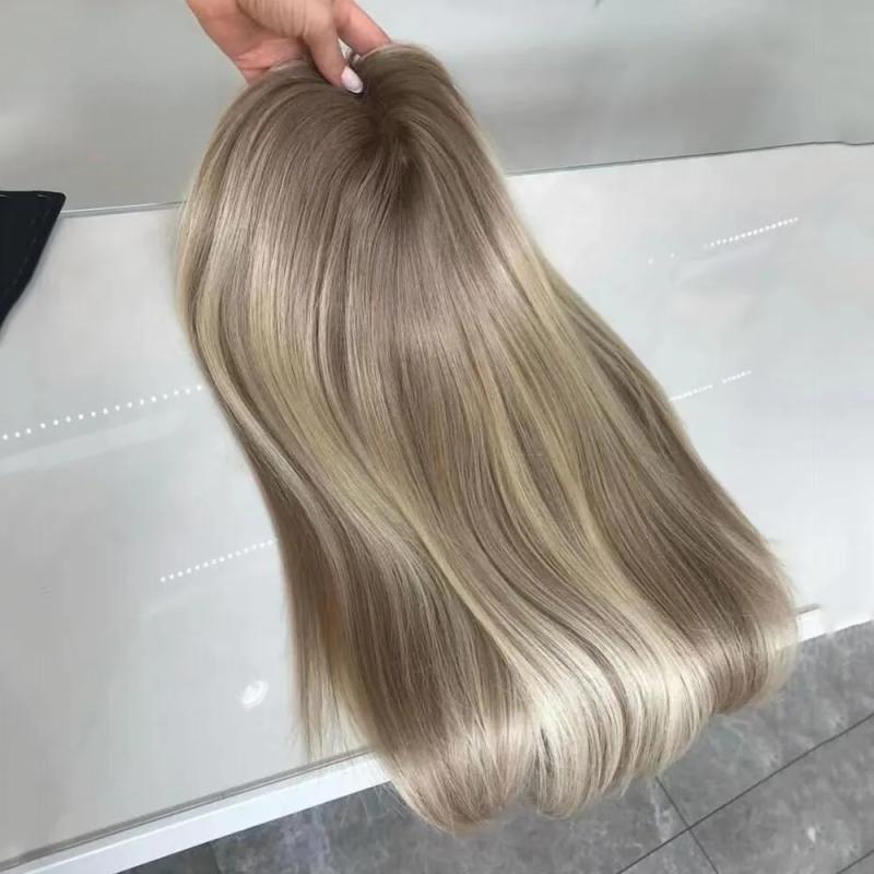 Hair Wigs | 40 Inch Brown Highlight Wig Human Hair 360 Lace Frontal Wig Remy Hd Ash Blonde Straight Synthetic Lace Front Wigs For Women Cosplay Hair Wigs 613 Blonde Color