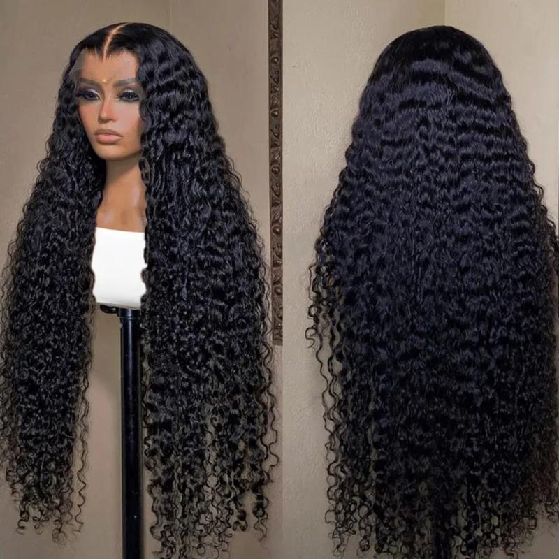 Hair Wigs | 40 Inch Curly Lace Front Human Hair Wigs For Black Women Pre Plucked Brazilian 13X4 Deep Wave Frontal Wig Synthetic Black Hd Lace Wig Hair Wigs #27 Color