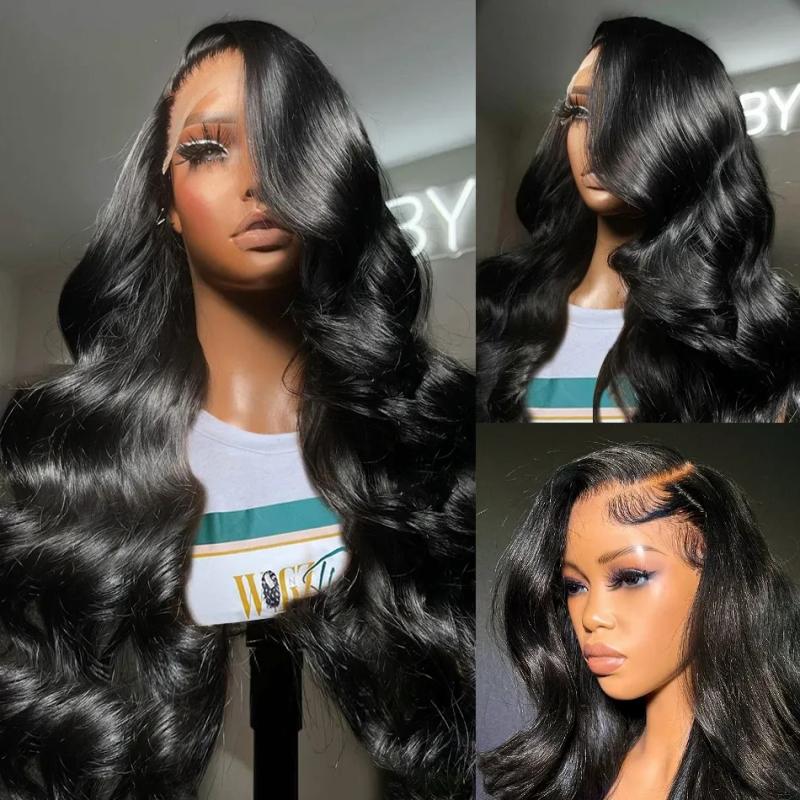 Hair Wigs | Body Wave 13X4 Hd Transparent Lace Frontal Human Hair Wigs With Baby Hair 40 Inch Black/Red/Blonde/Blue Synthetic Lace Front Wig For Women Hair Wigs 613 blonde