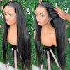 Hair Wigs | Brazilian 13X4 Full Lace Frontal Wig Human Hair Pre Plucked 36 Inch Black Color Straight Lace Front Wig For Women Hd Lace Synthetic Wig Hair Wigs 1