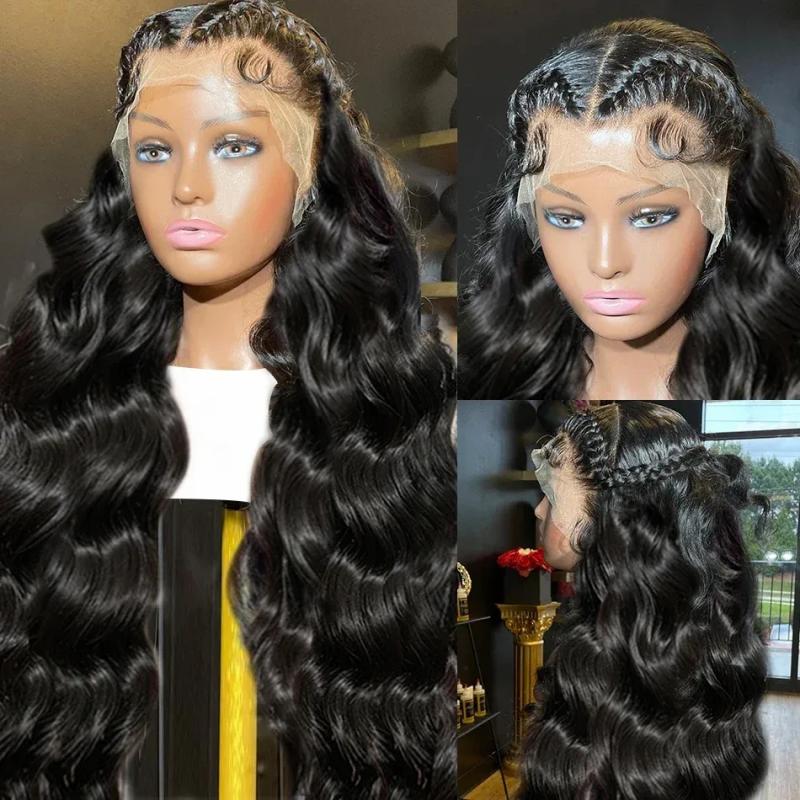 Hair Wigs | Brazilian 250 Density Body Wave 13X4 Hd Lace Front Wig 30 Inch Loose Wave 360 Lace Frontal Wig Simulation Human Hair Wigs Pre Plucked Hair Wigs 613 Blonde Color