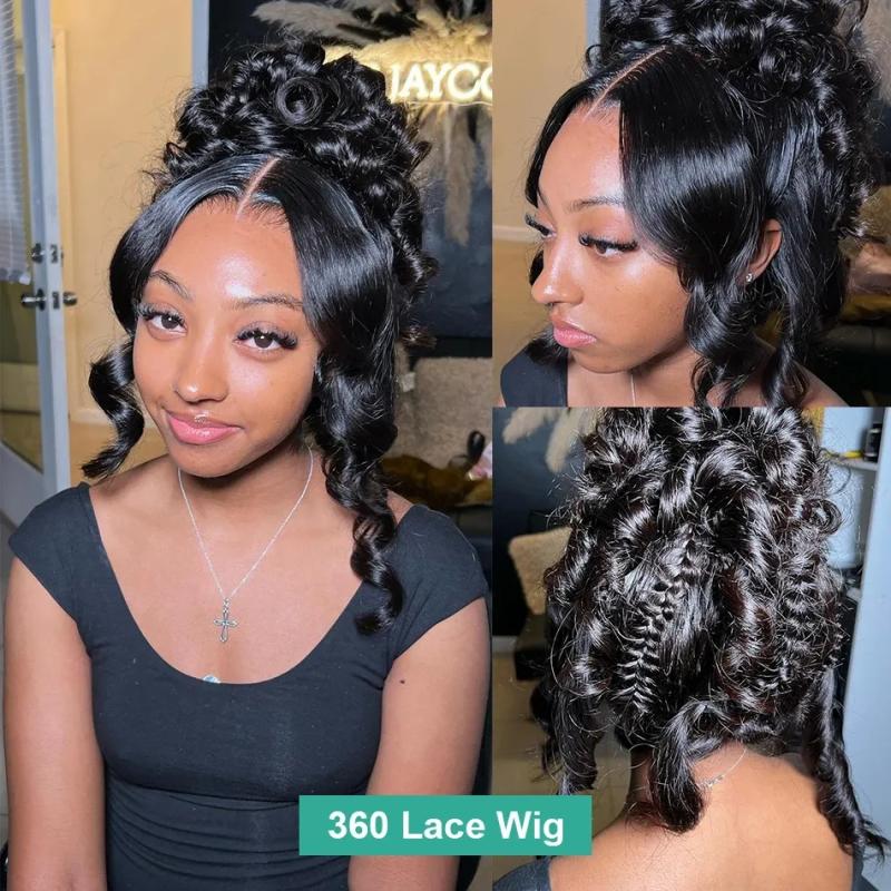 Hair Wigs | Brazilian 250 Density Body Wave 13X4 Hd Lace Front Wig 30 Inch Loose Wave 360 Lace Frontal Wig Simulation Human Hair Wigs Pre Plucked Hair Wigs 613 Blonde Color