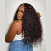 Hair Wigs | Brazilian Afro Kinky Curly 180% Density Pre-Plucked Side Part Short Bob Wig Black Color 13X4 Lace Frontal Wigs For Black Woman Hair Wigs Auburn