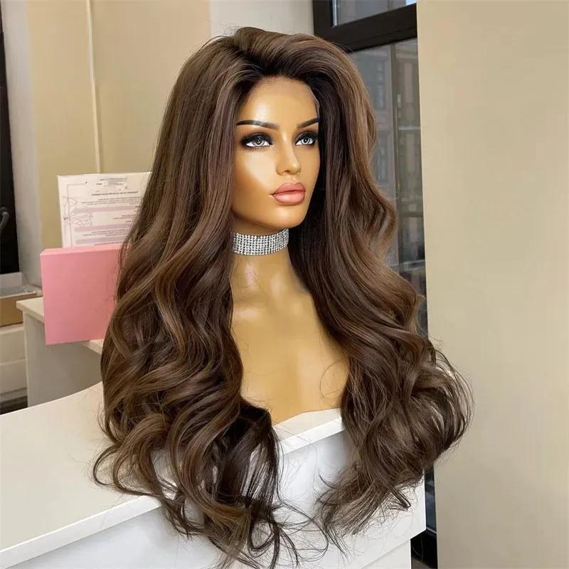 Hair Wigs | Brazilian Colored Lace Front Human Hair Wigs 36 Inch Ash Brown Body Wave Lace Front Wig Hd Lace Frontal Wig Synthetic For Women Hair Wigs 613 Blonde Color