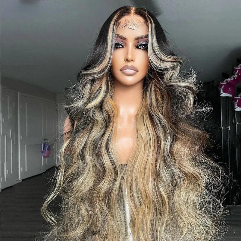 Hair Wigs | Brazilian Highlight Pink Blonde Brown 360 Lace Frontal Human Hair Wigs 200% Body Wave Wigs Synthetic Lace Closure Wigs For Women Hair Wigs black