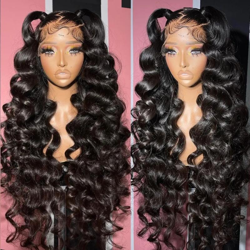 Hair Wigs | Brazilian Loose Deep Wave Lace Front Human Hair Wigs For Women 30Inches 36Inches 13X4 Lace Frontal Wigs Glueless Black /Blonde /Grey /Blue Synthetic Lace Closure Wig Hair Wigs 613 Color