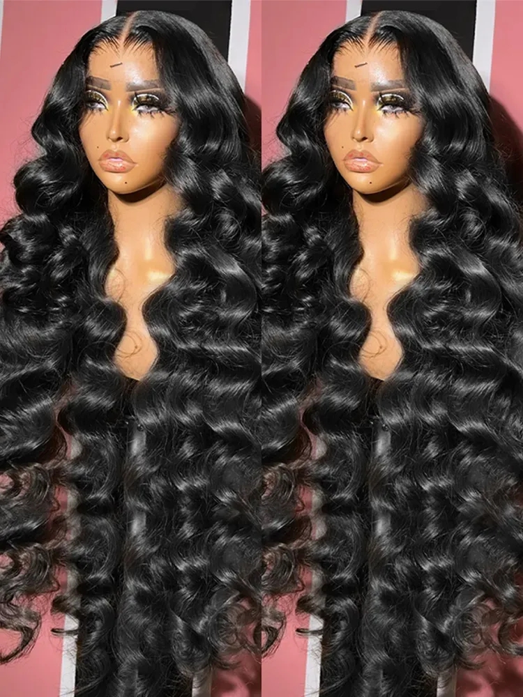 Hair Wigs | Brazilian Loose Deep Wave Lace Front Human Hair Wigs For Women 30Inches 36Inches 13X4 Lace Frontal Wigs Glueless Black /Blonde /Grey /Blue Synthetic Lace Closure Wig Hair Wigs 613 Color