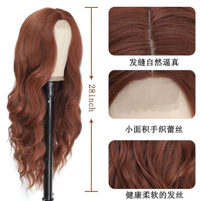 Hair Wigs | Lace Wigs Highlight Wig Human Hair 26 Inch Body Wave Front Ombre Colored Brazilian Brown Honey Blonde Synthetic For Women Fast Drop De Dhzis Hair Wigs 18C#