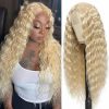 Hair Wigs | Lace Wigs Highlight Wig Human Hair 26 Inch Body Wave Front Ombre Colored Brazilian Brown Honey Blonde Synthetic For Women Fast Drop De Dhzis Hair Wigs 18C#