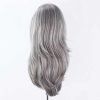 Hair Wigs | Nxy Synthetic Lace Front Wig Highlight White/Gray Lace Wigs For Women Natural Wave Wig Grey Cosplay Wigs Heat Resistant Fiber 230524 Hair Wigs 1001h0906