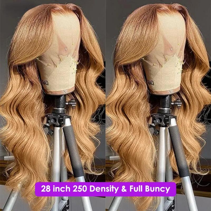 Hair Wigs | Peruvian Soft Hair Glueless Honey Blonde Body Wave Lace Front Wig 13X4 Colored Lace Front Human Hair Wigs Hd Synthetic Lace Closure Wig 250 Density Hair Wigs 613 Blonde Color