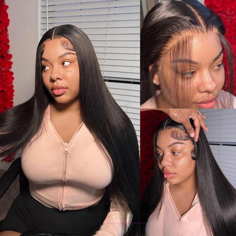 Hair Wigs | Wear Go Glueless Wig 34 Inch Bone Straight 13X4 Hd Lace Frontal Wig Human Hair Pre Plucked 360 Transparent Hd Lace Front Wig Syntthetic Hair Wigs 613 Blonde Color