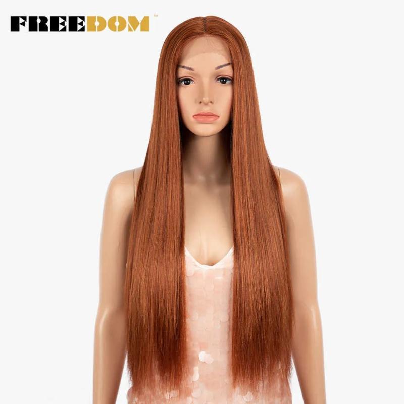 Hair Wigs | Woman Synthetic Lace Wigs Long Straight Blue Purple Green Ginger Cosplay Wig Highlight Blonde Lace Wigs For Black Women 230524 Hair Wigs 130t