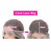 Lace Wigs | 250 Density Hd Transparent Lace Kinky Straight Wig Yaki Simulation Human Hair Wigs For Women Brazilian Lace Front Wig With Baby Hair Lace Wigs auburn color