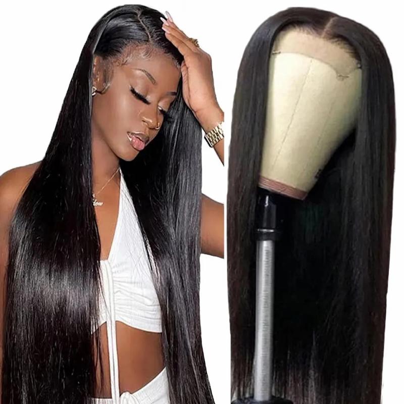 Lace Wigs | 4X4 Mink Brazilian Virgin Hair Lace Closure Human Hair Wigs For Black Women Brazilian Straight Lace Front Wigs Gaga Queen Lace Wigs Lace Wigs