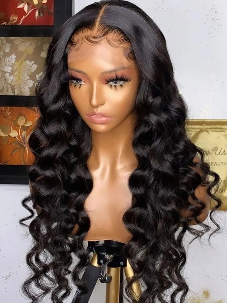 Lace Wigs | Loose Deep Wave 13X4 Lace Front Human Hair Wig Brazilian Glueless Wigs For Women 13X6 Hd Human Hair Lace Frontal Wig Pre Plucked Lace Wigs Lace Wigs