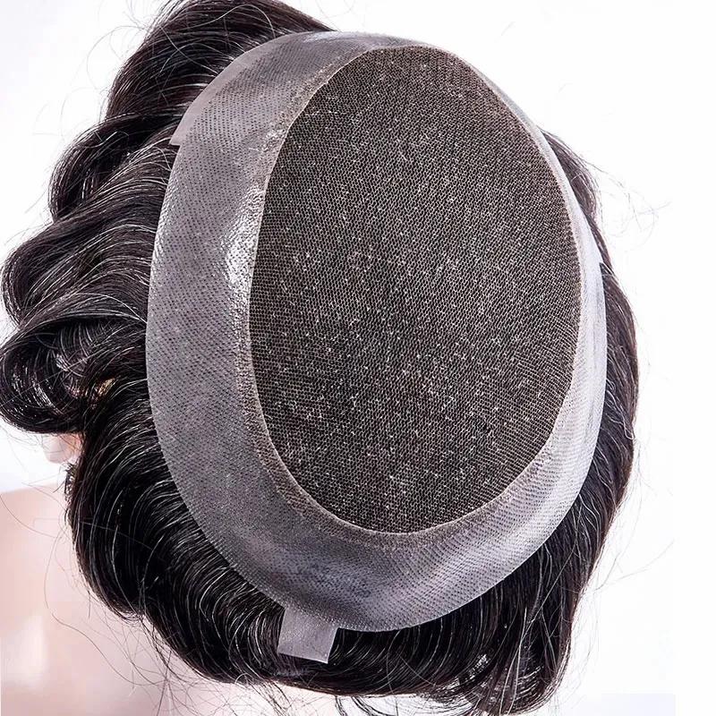 Men’s Wigs | Australia Toupee Capillary Swiss Lace Pu Indian HuHair Breathable Prothesis Natural System 231007 Men's Wigs Men's Wigs