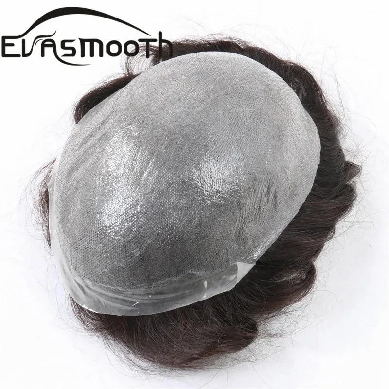 Men’s Wigs | Thin Skin 0.03Mm Natural Hair Toupee HuHair Wig Replacement Systems Hair Piece Protesis Capilar Hombre Male Wig 240315 Men's Wigs Men's Wigs