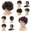 Men’s Wigs | Wigs Nxy Wigs Brown Natural Curl Chemical Fiber Mechanism Fashion Short 220527 Drop Delivery Hair Product Dh6Lk Men's Wigs Men's Wigs