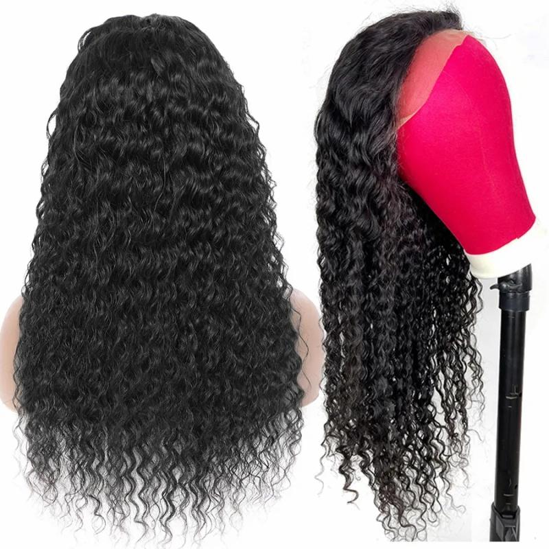 Remy Hair & Virgin Hair | 12-40 Inches Human Hair Lace Closure Front Wigs For Black Women Straight Body Deep Water Wave With Frontal Kinky Curly Gluless Pre Plucked Lace Wig 180% Density 10A Grade Remy Hair & Virgin Hair Remy Hair & Virgin Hair