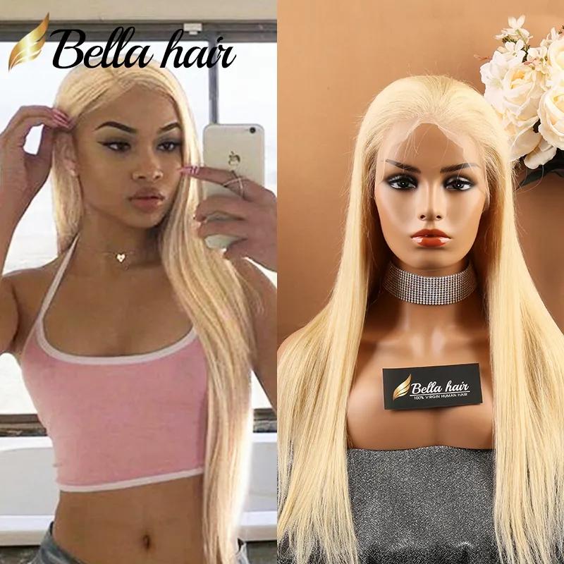 Remy Hair & Virgin Hair | Blonde 613 Transparent Front Full Lace Wigs 12-36Inch 150% 13X6 Brazilian Natural Silky Straight Remy Human Hair Glueless Part Pre Plucked Bellahair Factory Remy Hair & Virgin Hair Remy Hair & Virgin Hair