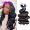 Remy Hair & Virgin Hair | Brazilian Human Hair Peruvian Indian 12A Remy Hair Bundles Body Wave Silky Straight 10-30Inch 3 Pcs/Lot Yirubeauty Natural Color Remy Hair & Virgin Hair Remy Hair & Virgin Hair