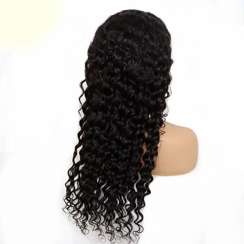 Remy Hair & Virgin Hair | Hd 4X4 Lace Front Wig Loose Deep Brazilian 100% Human Hair 10-32Inch Remy Virgin Hair Indian Peruvian Curly Natural Color Remy Hair & Virgin Hair Remy Hair & Virgin Hair