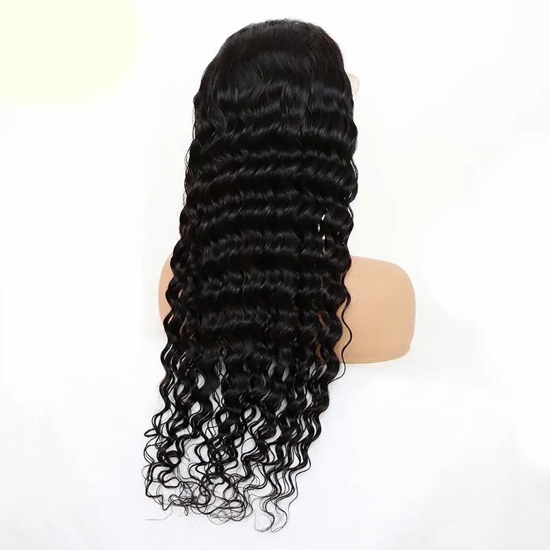 Remy Hair & Virgin Hair | Hd 4X4 Lace Front Wig Loose Deep Brazilian 100% Human Hair 10-32Inch Remy Virgin Hair Indian Peruvian Curly Natural Color Remy Hair & Virgin Hair Remy Hair & Virgin Hair