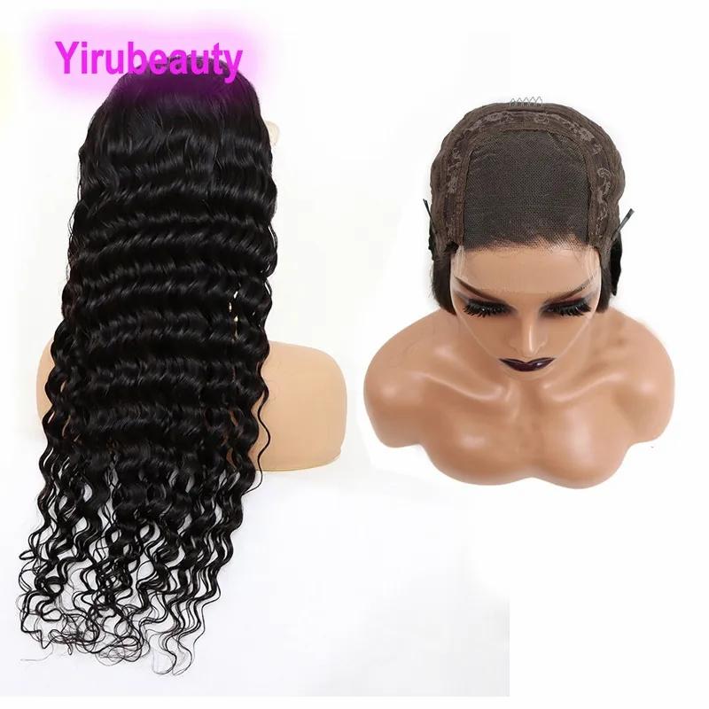 Remy Hair & Virgin Hair | Hd 4X4 Lace Front Wig Loose Deep Brazilian 100% Human Hair 10-32Inch Remy Virgin Hair Indian Peruvian Curly Natural Color Remy Hair & Virgin Hair Remy Hair & Virgin Hair