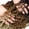 Remy Hair & Virgin Hair | Human Hair Bulks Synthetic Crochet Braids Hair Goddess Faux Locs Ombre Curly Soft Dreads Dreadlocks For Black Woman Extensions 18Inch 230906 Remy Hair & Virgin Hair Remy Hair & Virgin Hair