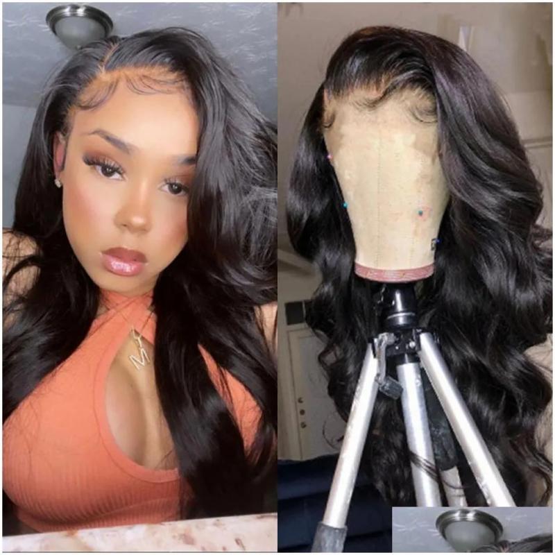 Remy Hair & Virgin Hair | Human Hair Wigs Remy Baby Pre Plucked Body Wave Lace Front Wig 13X4 Hd Transparent Frontal Preplucked Closure Brazilian Drop Deliver Dhna8 Remy Hair & Virgin Hair Remy Hair & Virgin Hair