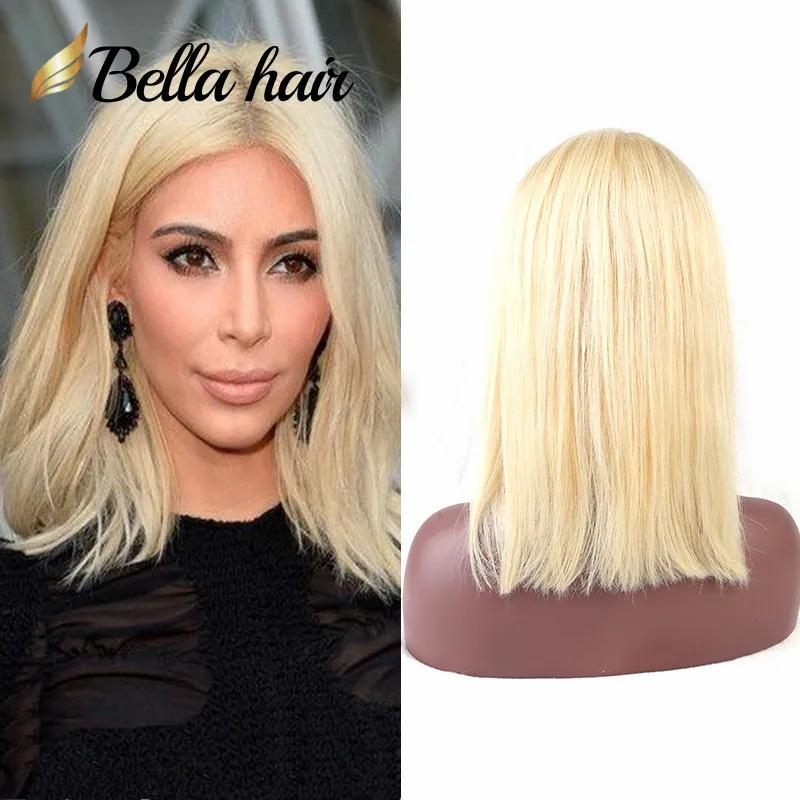 Remy Hair & Virgin Hair | Sale 613 Wig Human Hair Bob Wigs Full Lace Blonde Can Be Dyed Short Cut Natural Straight 10Inch 12Inch Bellahair Remy Hair & Virgin Hair Remy Hair & Virgin Hair