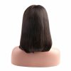 Remy Hair & Virgin Hair | Short Bob Lace Front Wigs Straight Human Hair Wig Brazilian Virgin Remy Hair Bobby Pre Plucked Medium Cap 130 150 180 Density Remy Hair & Virgin Hair Remy Hair & Virgin Hair